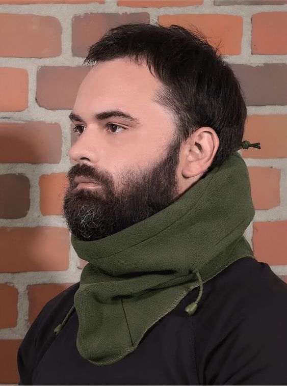 Тактическая зимняя балаклава флисовая Олива
