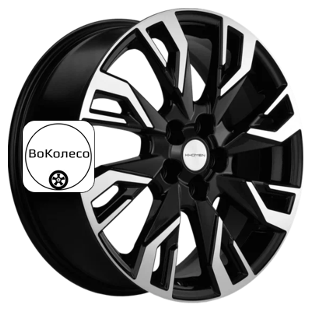 7x18/5x114,3 ET45 D60,1 KHW1809 (Changan/Geely/Lexus/Suzuki/Toyota) Black-FP Khomen Wheels