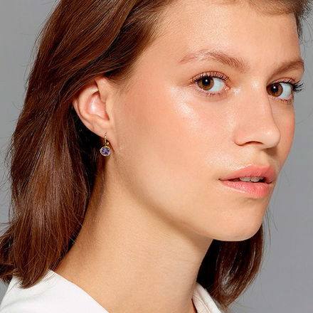 Серьги Dyrberg Kern MADU SG VIOLET 361011 V/G