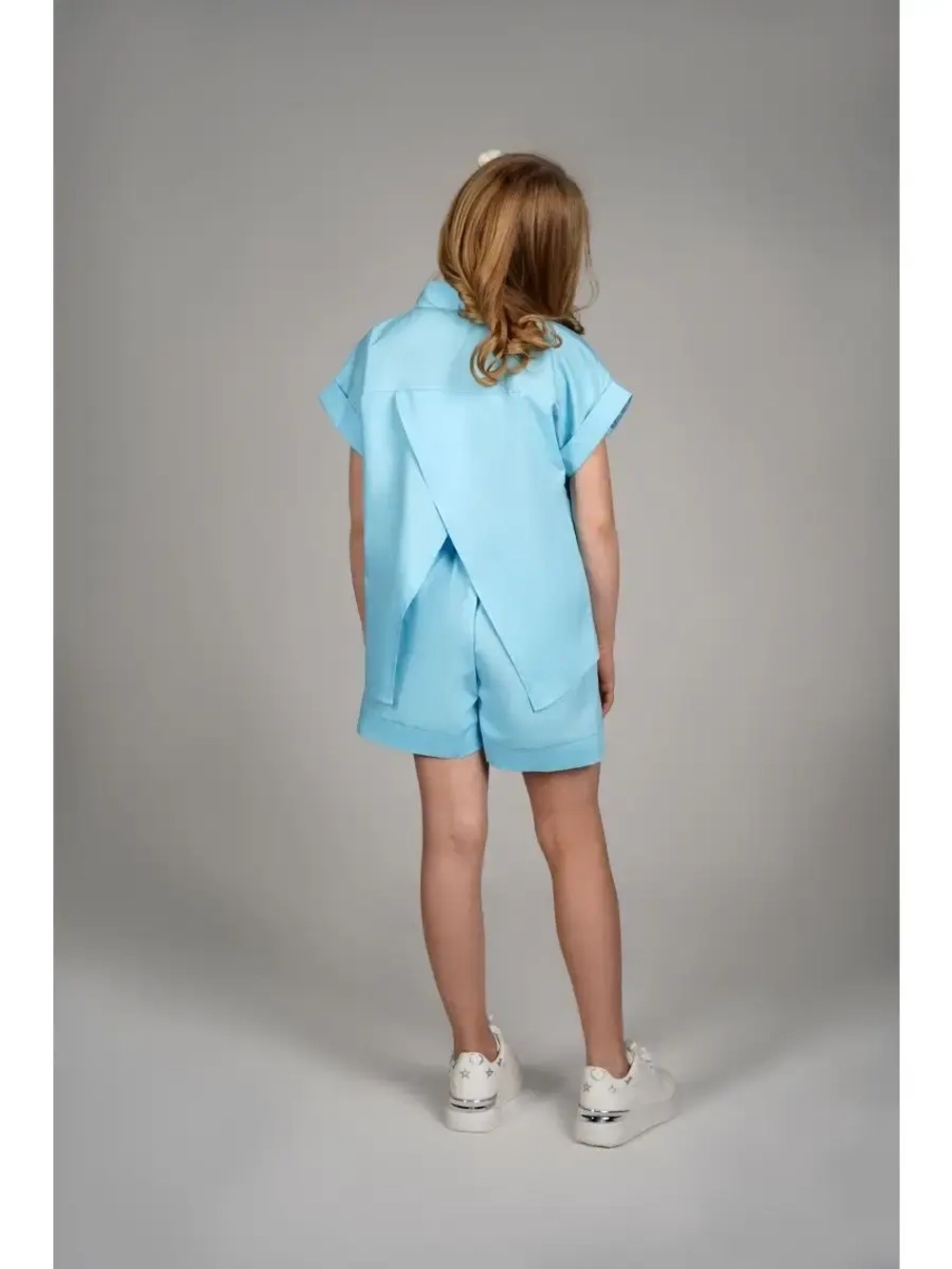 Костюм для девочки летний шорты рубашка