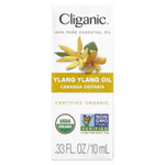 Cliganic, 100% чистое эфирное масло, иланг-иланг, 10 мл (0,33 жидк. унц.)