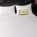 Простыня Страйп Сатин Однотонный Отель белый 100% хлопок 1x1 R1CTH036220230