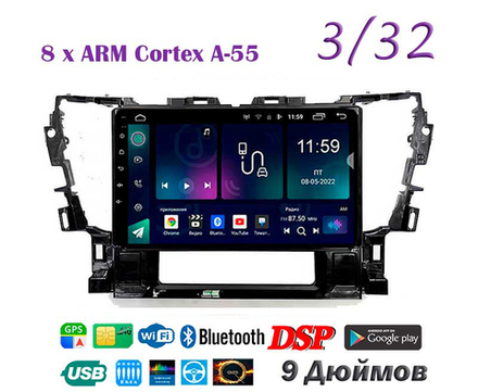 Topway TS18 3+32GB 8 ядер для Toyota Alphard 2015-2020