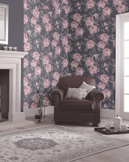 168390-29 Обои Solo PEONIA 1,06х10,05 / компактный винил на флизелине