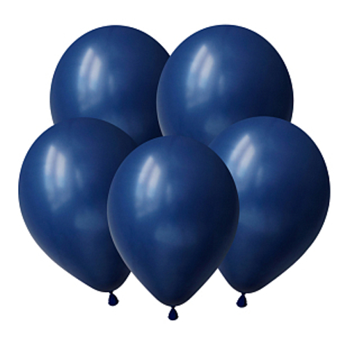 Шар 5" Темно-синий пастель / Midnight Blue деко