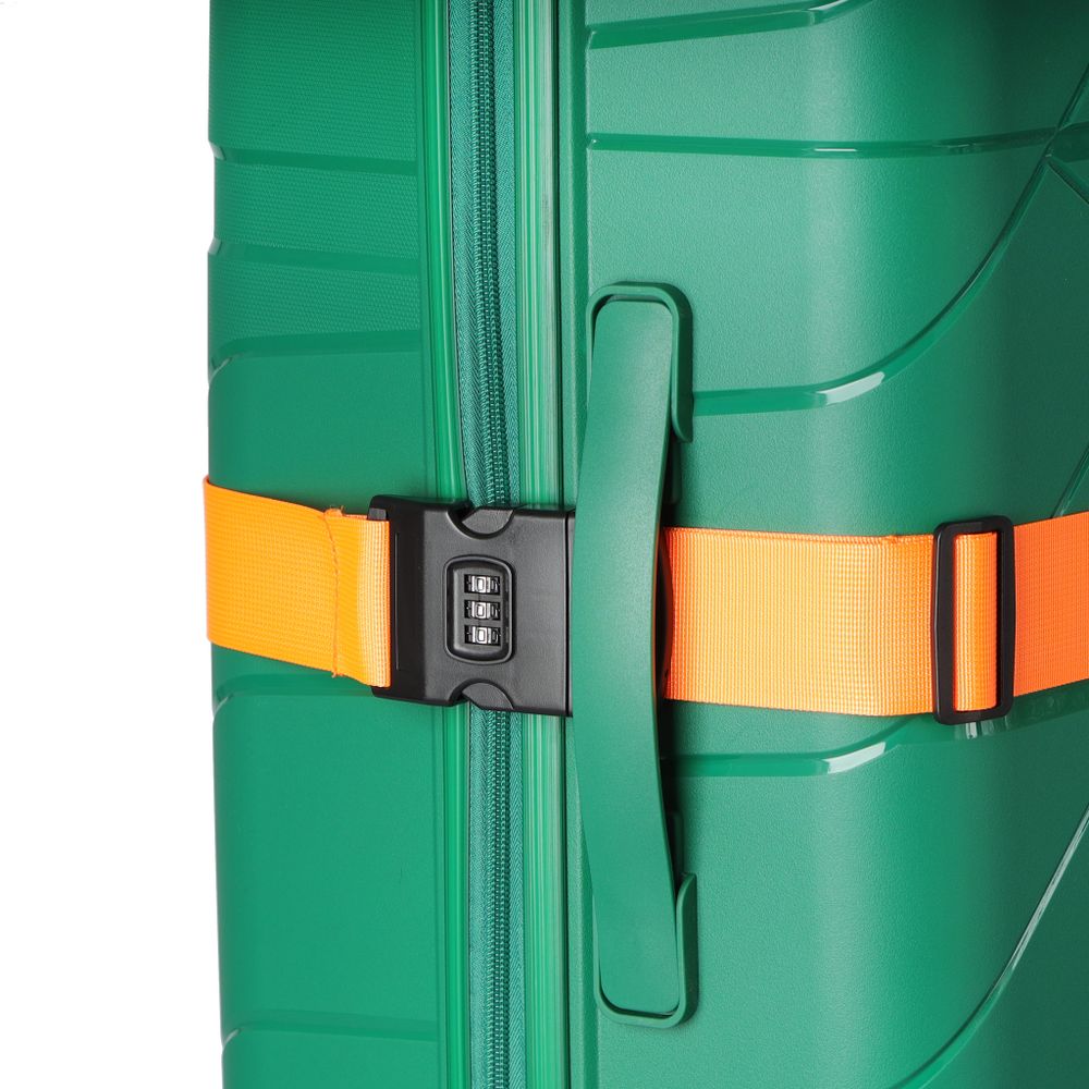 Чемодан 463 / С ремнем / Полипропилен