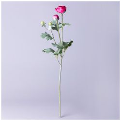 ЦВЕТОК ИСКУССТВЕННЫЙ "РАНУНКУЛЮС" ВЫСОТА=55СМ. (МАЛ.УП=48ШТ/КОР=192ШТ)