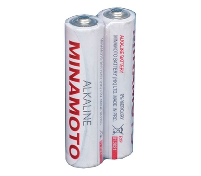 Батарейка щелочная MINAMOTO LR6 (АА) 1.5В (2 шт) (Цвет: серебристый)
