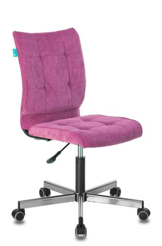 Кресло Бюрократ CH-330M/LT-15 без подлокотников малиновый крестовина металл