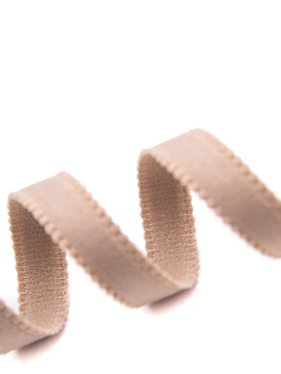 030 612/10 Бретель матовая Lauma 10 мм, кофе с молоком 030