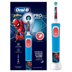 Электрическая зубная щетка ORAL-B Vitality Pro Kids D103 Spider-man 2 режима тип 3708