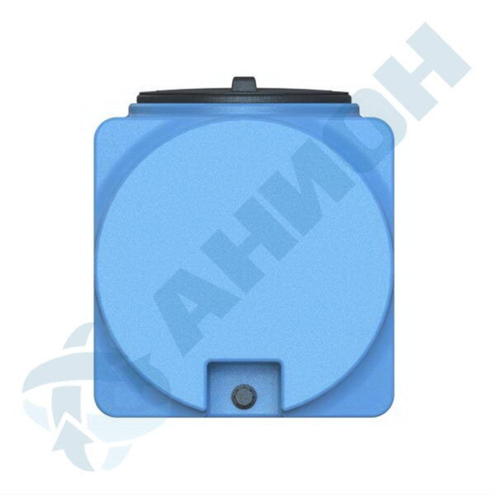 Емкость прямоугольная горизонтальная с дыхательным клапаном и сливом Анион 500 л. прямоугольная (1390x650x740см;синий) - арт.559424