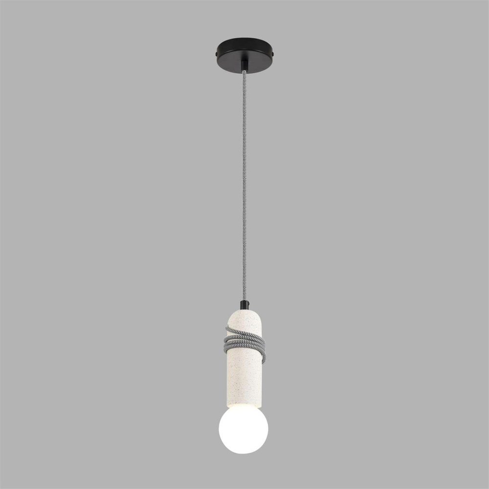 8363/1A ECO LN26 330 черный/белый, металл/бетон Подвес E27 LED 10W 220V TESLA