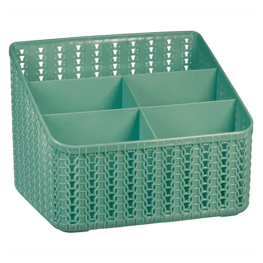 Органайзер ВЯЗАНИЕ 5 секций фисташковый (комплект 12 шт)