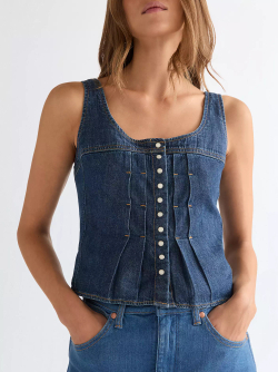 Блузка женская WRANGLER PLEATED CORSET TOP LONE RIDER