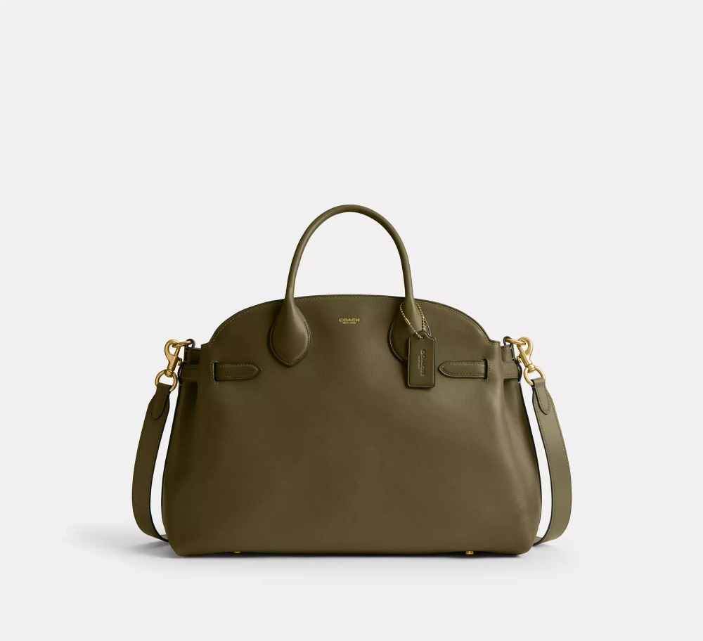 COACH СУМКА SOFT EMPIRE 40, ОЛИВКОВЫЙ