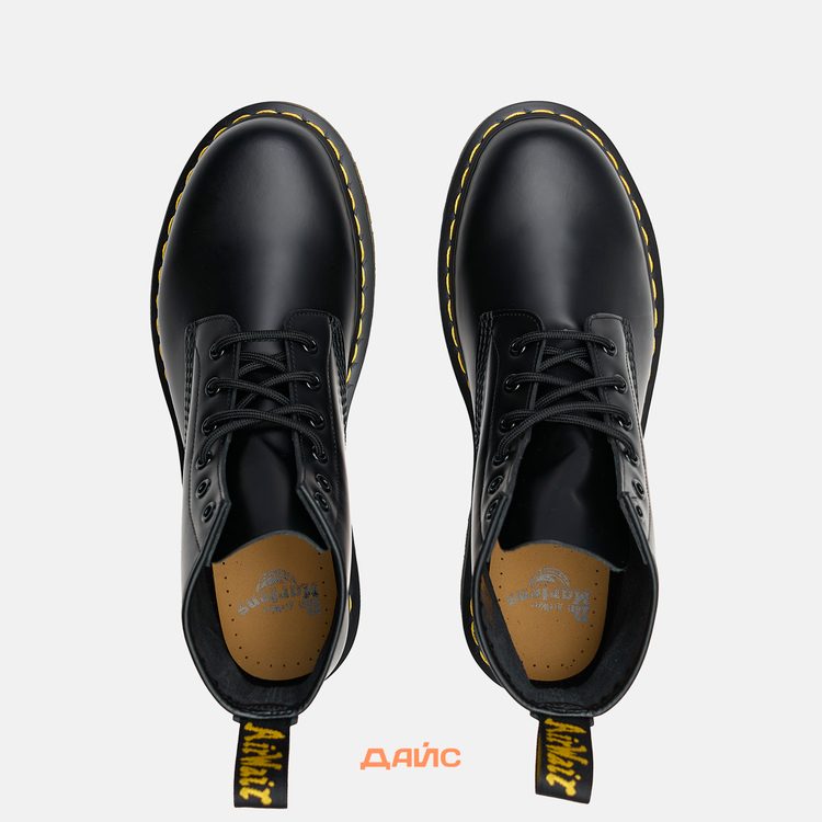 Ботинки Dr. Martens 101 Yellow Stitch Smooth артикул:26230001 - купить в магазине Дайс