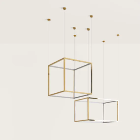 Подвес Cube-X 44 x 44 cm золотой