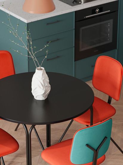 Стол обеденный ror, D90 см, черный