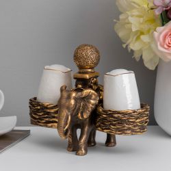 Подставка под специи Слон Спайс Бронза