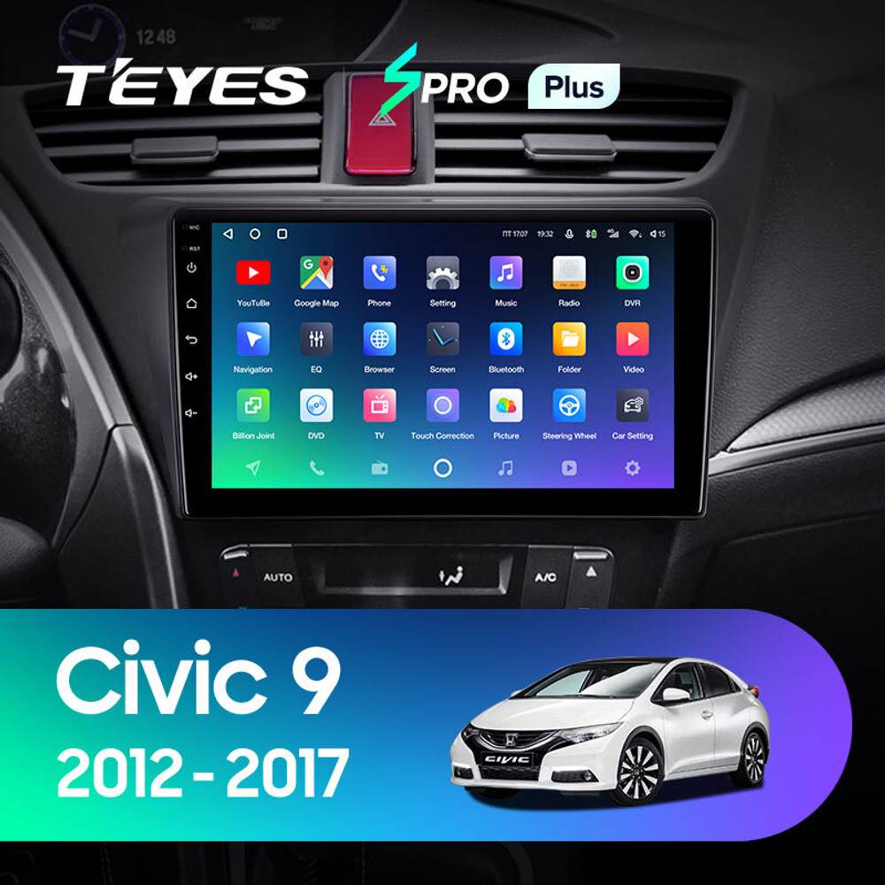 Teyes SPRO Plus 9" для Honda Civic 9 2012-2017