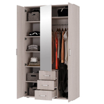 Шкаф 3-х створчатый Белла ясень белый