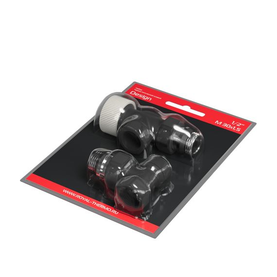 Набор термостатический осевой Royal Thermo Design 1/2quot;М30х1,5 (Черный) купить в Москве и Московской области по низкой цене с доставкой по России — (6) Набор термостатический осевой Royal Thermo Design 1/2quot;М30х1,5 (Черный) — (6)