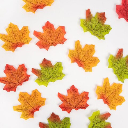 Листья клена, искусственные, Ассорти, 8 см, 50 шт. в упак