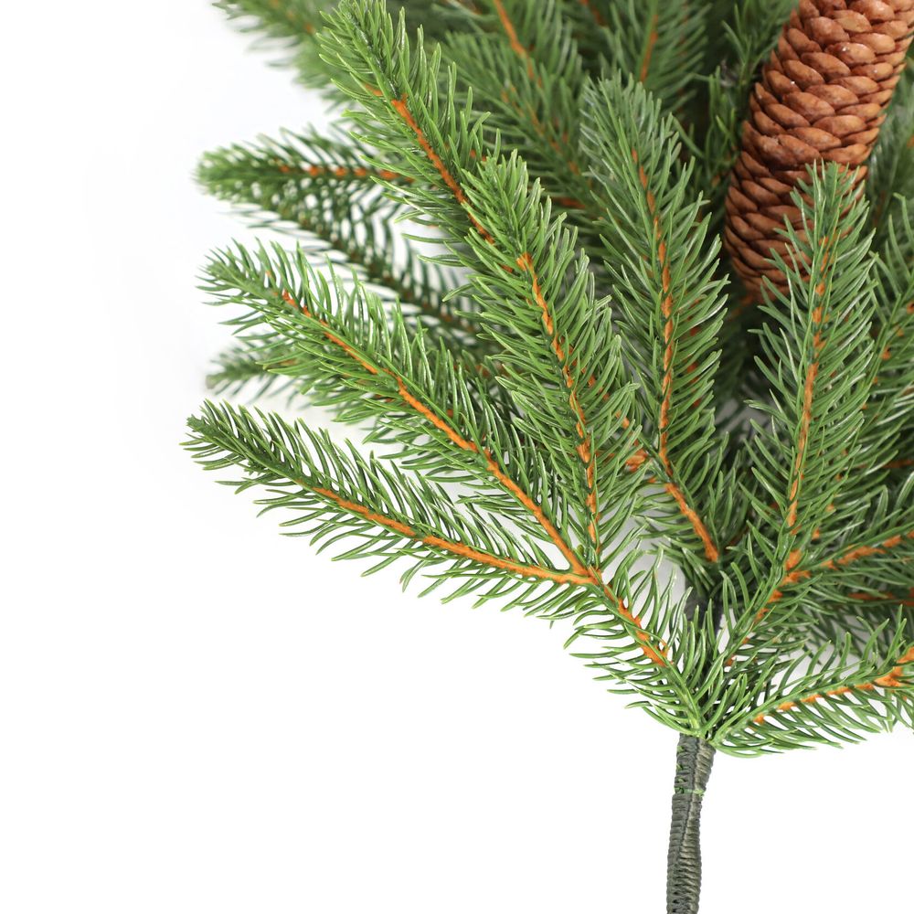 Хвойная гирлянда с шишками "Pine" литая хвоя