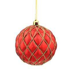 GAEM Набор из 12шт Украшение новогоднее Шар "Золотая сетка", D10 см, L43 W33 H10 см