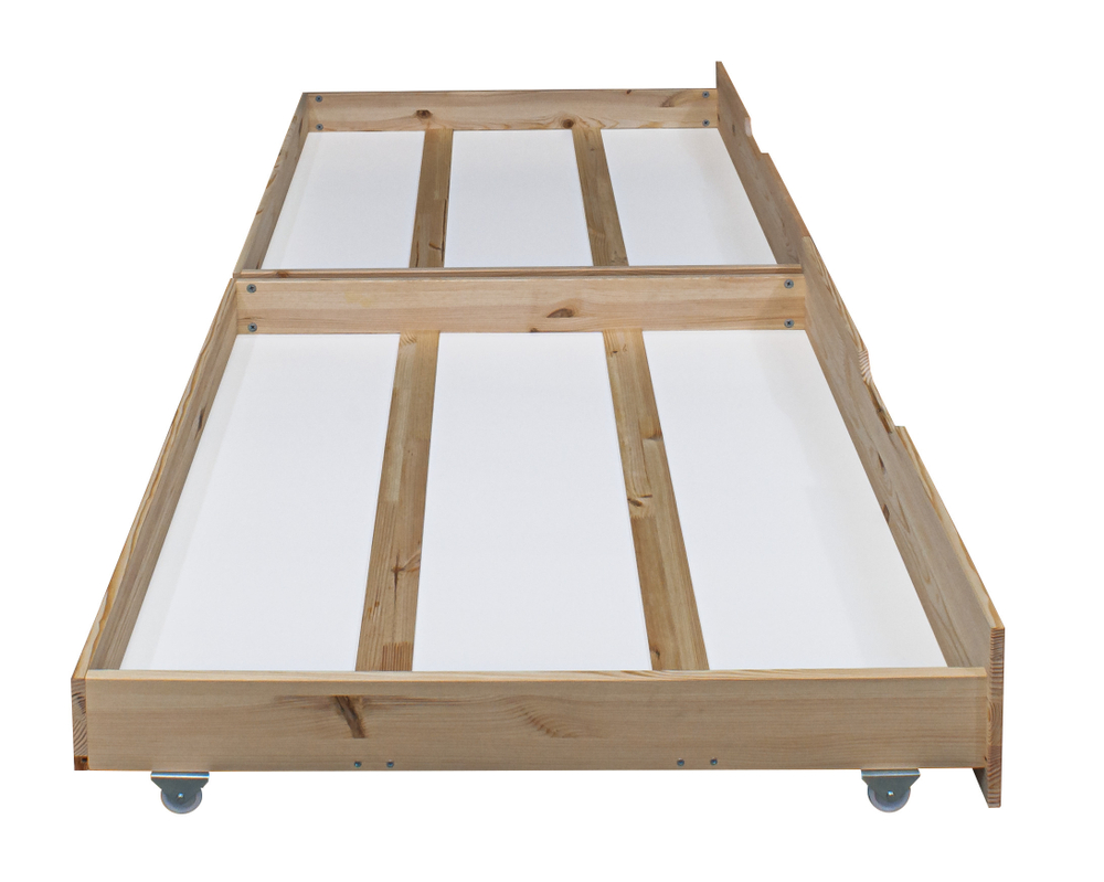 Комплект выдвижных ящиков под кровать из сосны, 2 шт., 198х92х19, в натуральной отделке