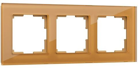 Рамка  на 3 поста бронзовый