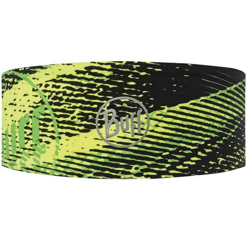 Термоповязка на голову спортивная Buff Flash Logo Yellow Fluor Фото 1