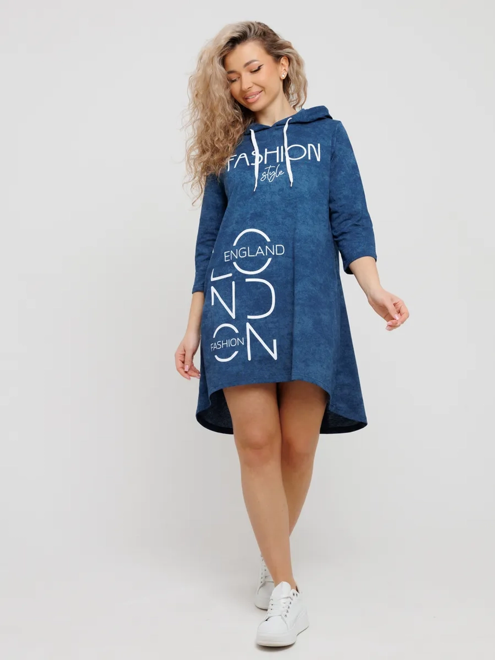 Туника удлиненная больших размеров домашняя теплая