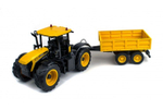 Радиоуправляемый фермерский трактор Double Eagle JCB с прицепом 2.4G масштаб 1:16 - E360-003
