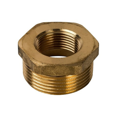 Футорка STOUT SFT 0028 - 1"1/4 x 3/4" (для стальных труб, латунь без покрытия)