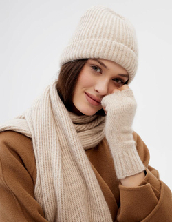 Митенки женские М813-08 бежевые