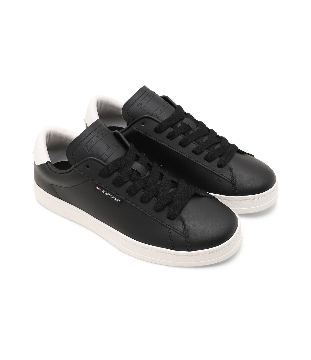 Кожаные кроссовки Tommy Jeans - черный(EM0EM01374)