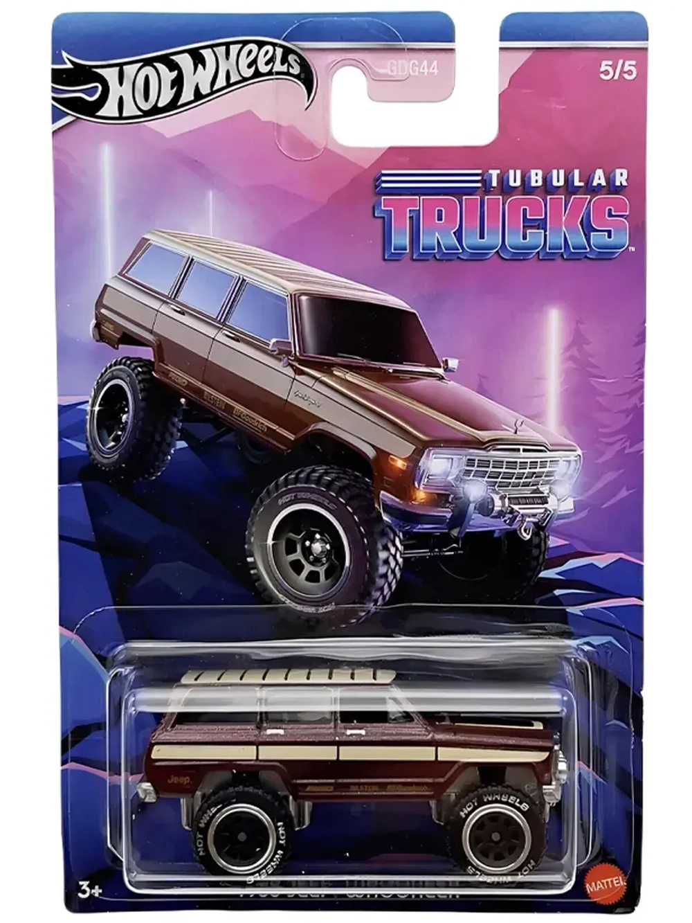 Машинка Хот Вилс Tubular Trucks 1988 Jeep GDG44 HRR99