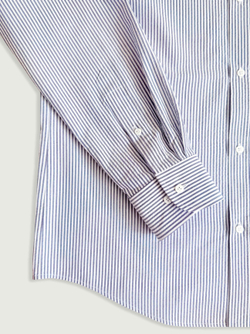 Рубашка button-down (с воротником на пуговицах) из сирсакера в синюю полоску