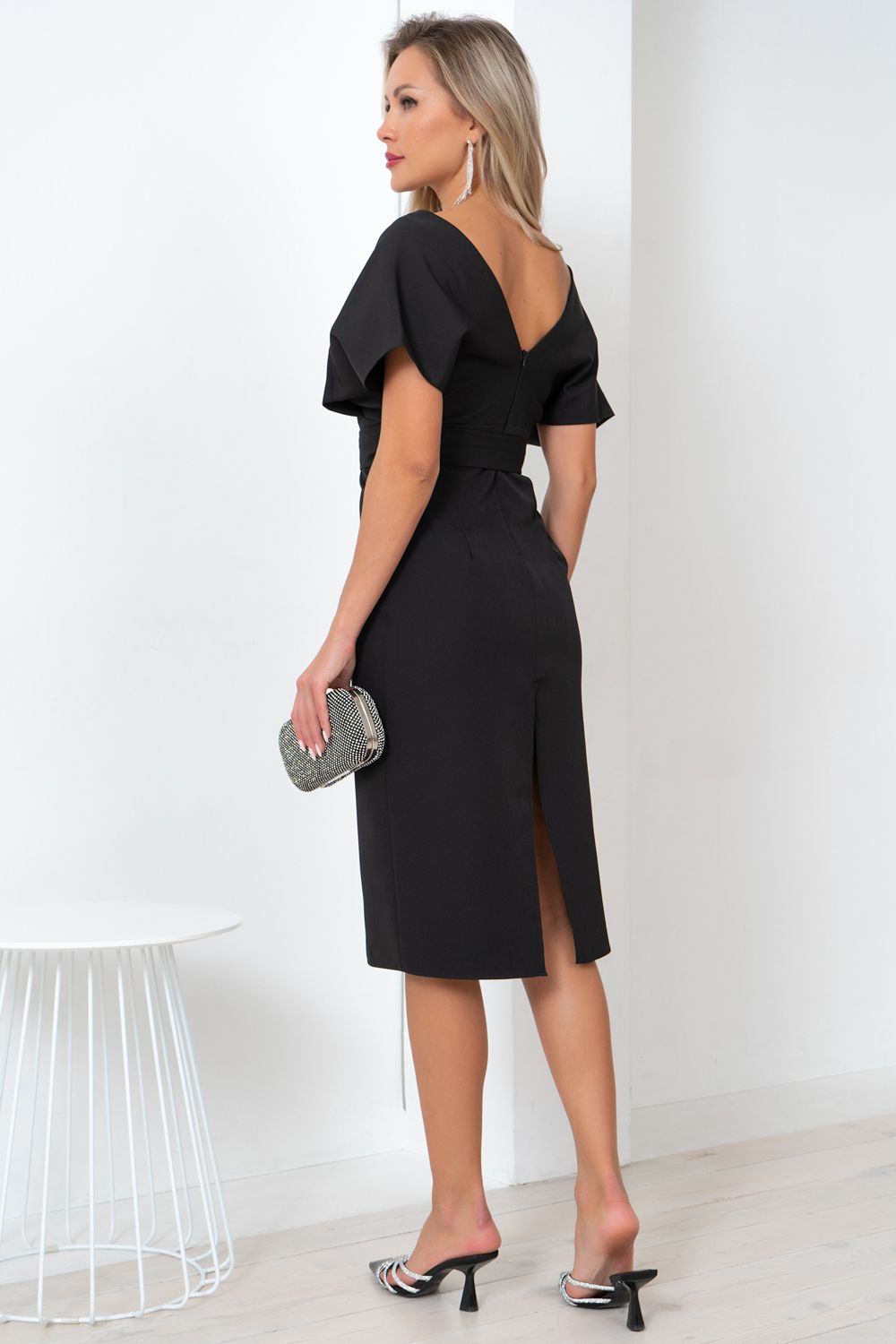 Платье Икона стиля (черный) Р11-1156 Nikol