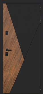 Стальная дверь "Plata" с зеркалом