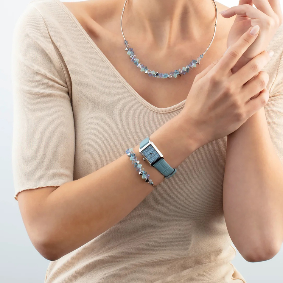 Набор часы и браслет Coeur de Lion Light Blue-Silver 7670/53-0741