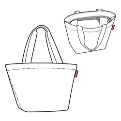 Сумка shopper m paisley ruby