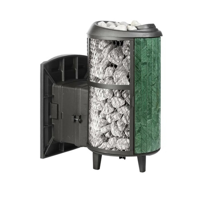 Печь банная «Атмосфера L» с комбинированная сетка-ламель «Верде Гватемала»