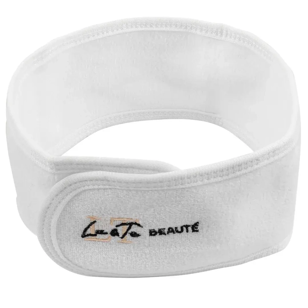 Повязка на голову на липучке (белая) La and Te Kit gumwhite1