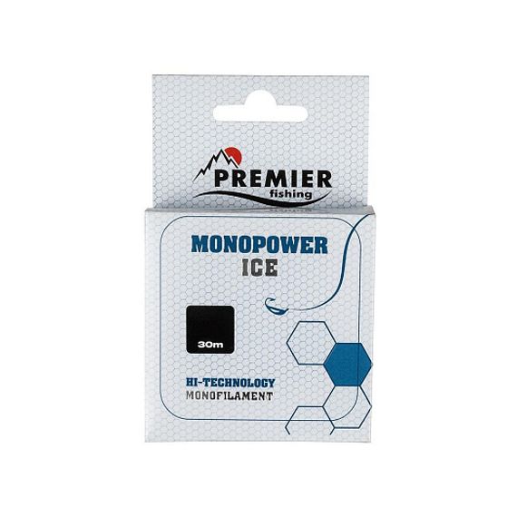 Леска MONOPOWER ICE 0,30mm/30m Clear Nylon (PR-MI-T-030-30) PREMIER fishing