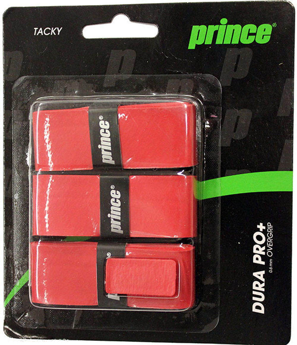 Намотки теннисные Prince Dura Pro+ 3P - red
