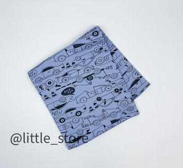 Пеленка хлопковая "Быстрые машинки"