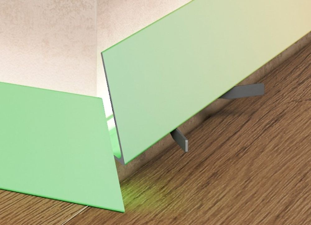 Щелевой плинтус Pro Design Corner 570 любой цвет, 2600x15,5x35 мм